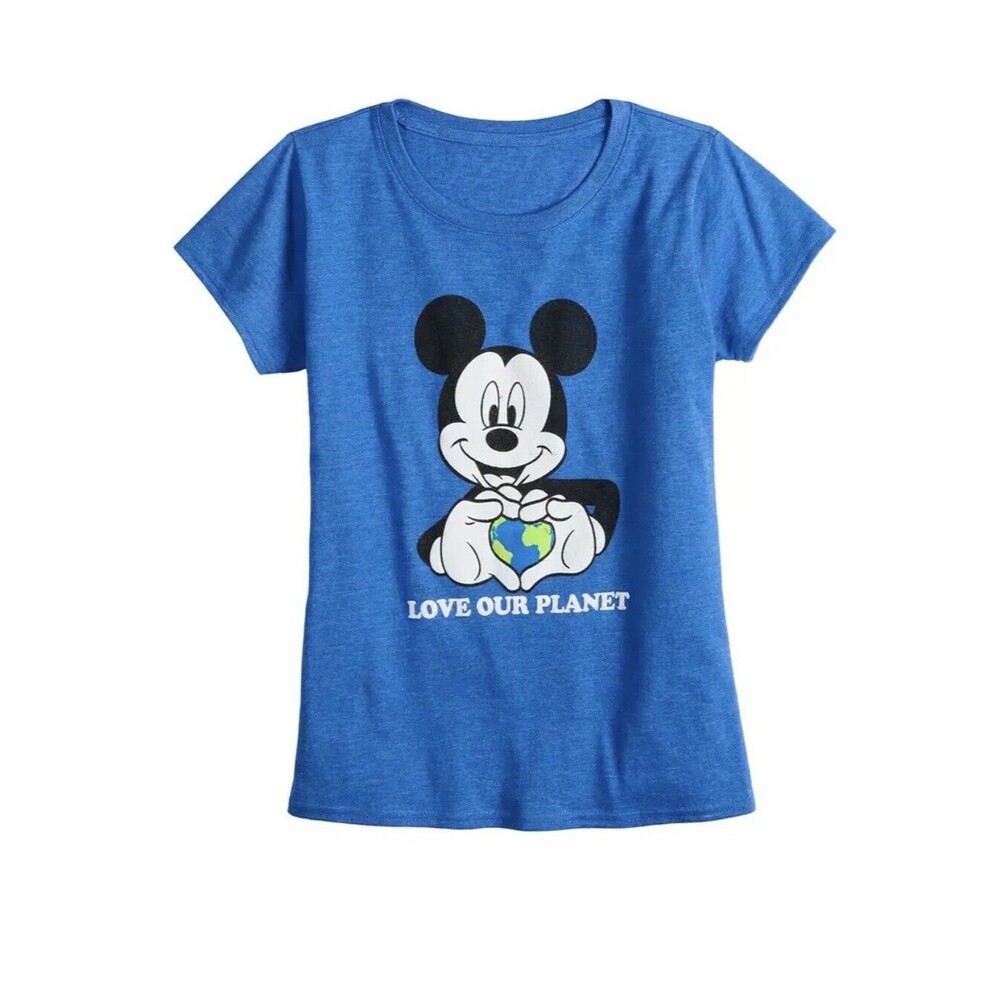 Disney s Mickey Mouse Girls Planet Earth Love Our Planet Graphic Tee Small
